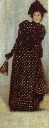 Jozsef Rippl-Ronai Lady in a Polka-Dot Dress oil on canvas